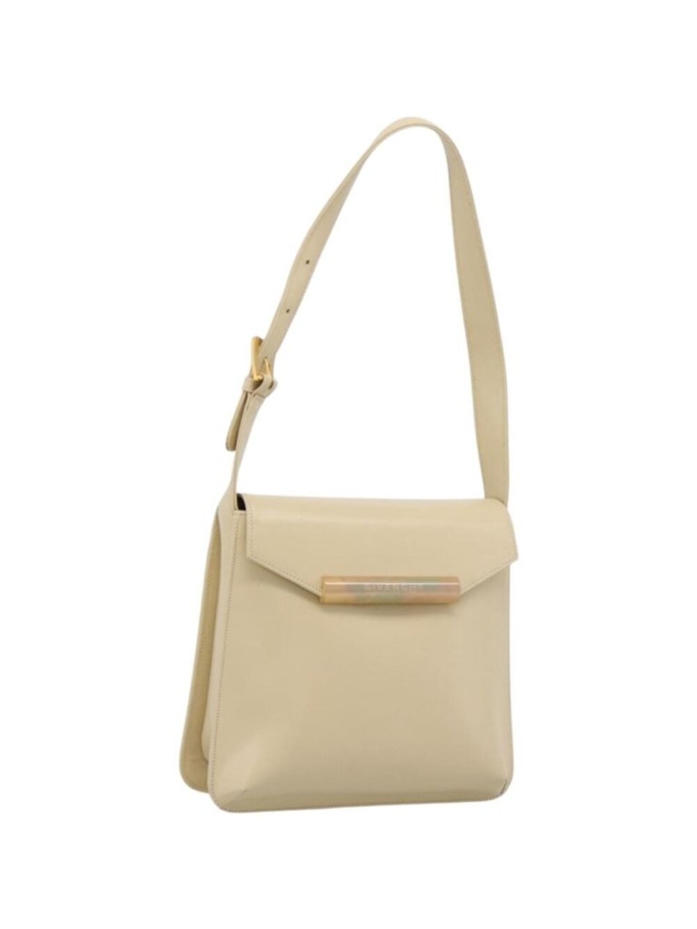 GIVENCHY Shoulder Bag Leather Ivory Gold